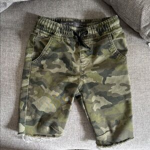 Denim&Co Green Camo Kids Shorts